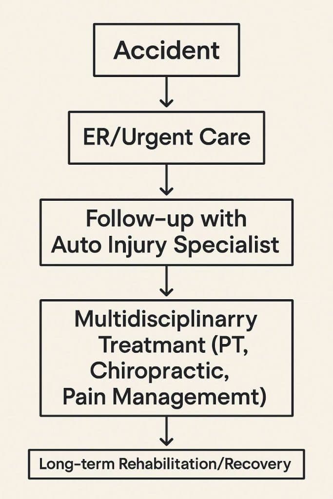 Accident Care Pathway Flowchart