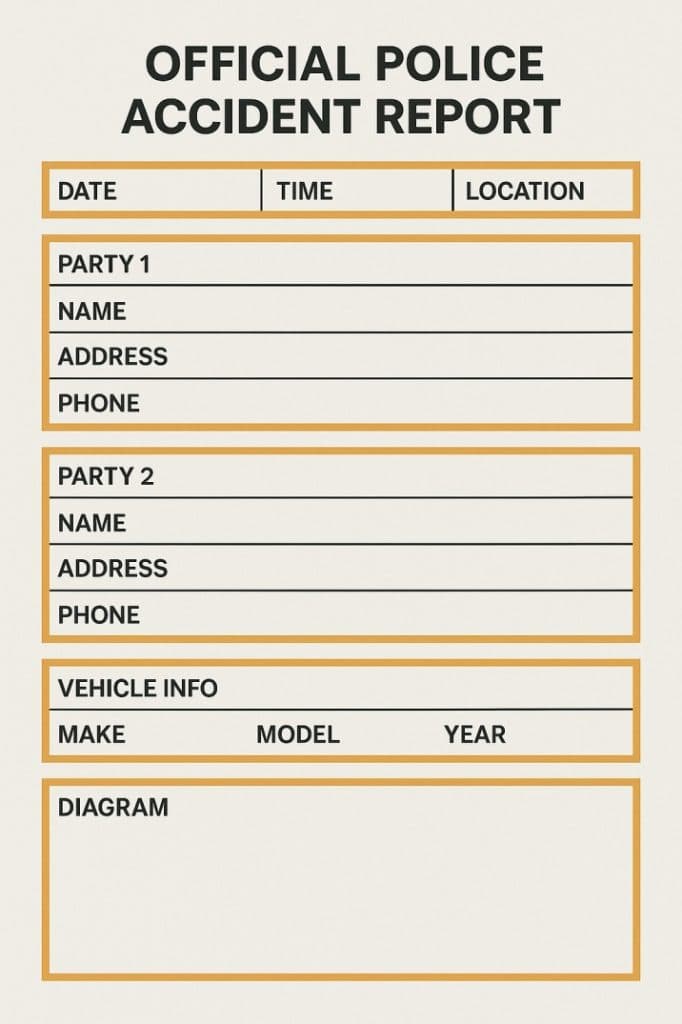 Police accident report