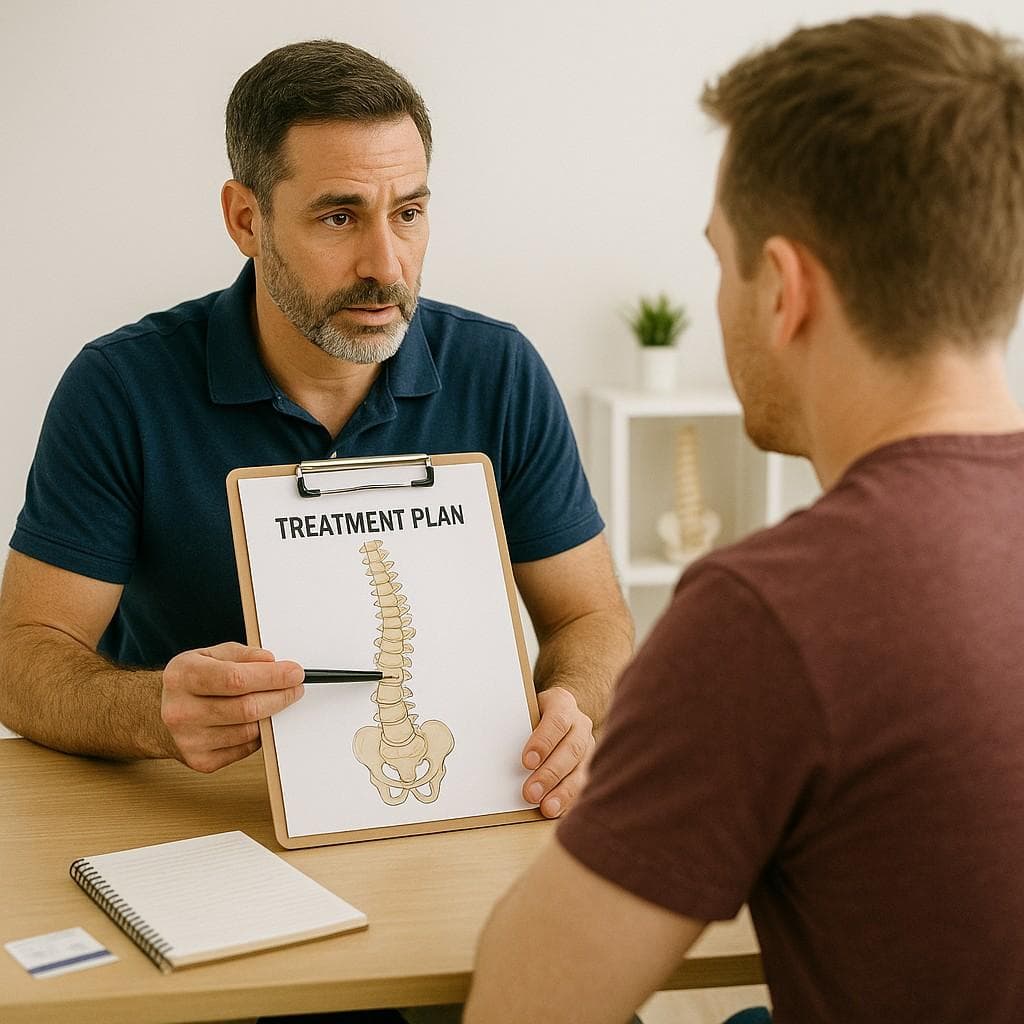 Doctor consult with patient for treatment plan