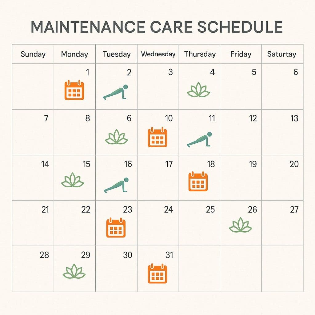 managing chronic back pain calender
