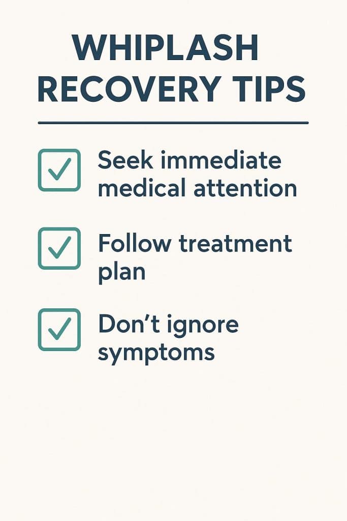 whiplash recovery tips