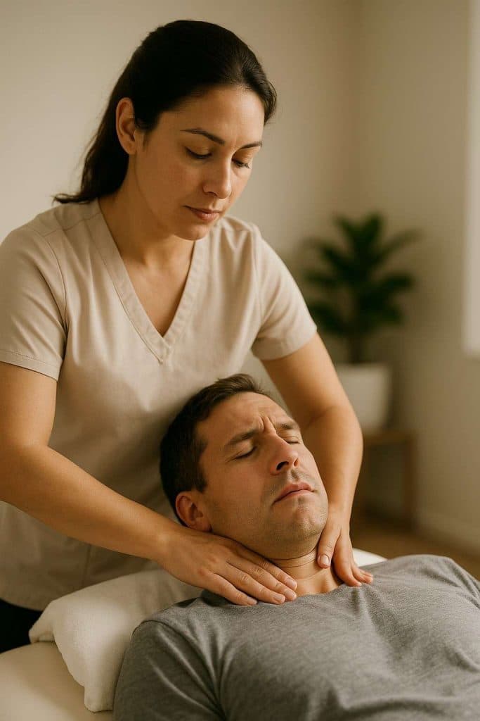 Neck massage therapy after car accident Beaumont TX