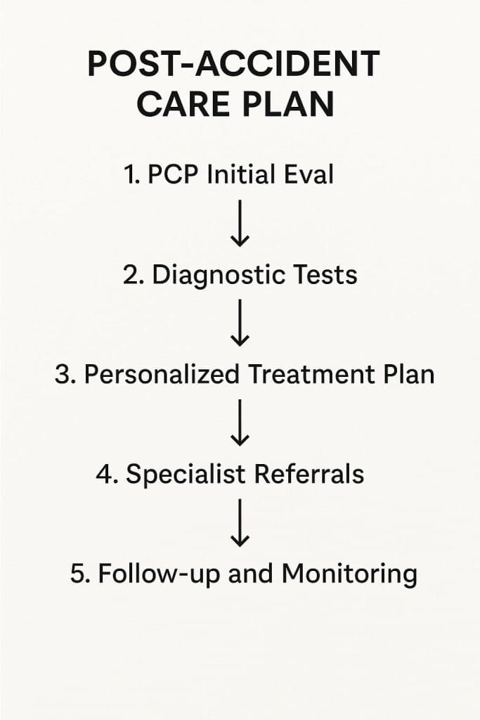 Post accident care treatment plan