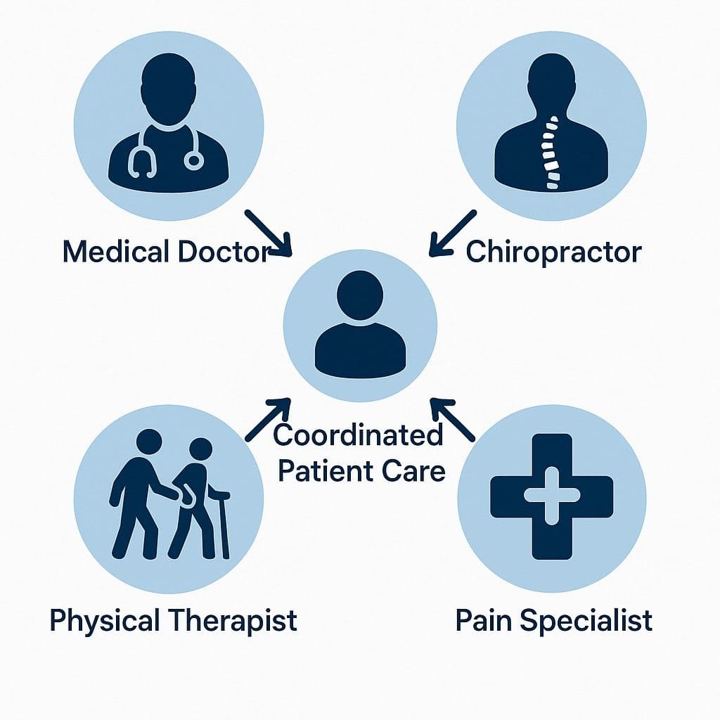 Coordinated Healthcare Roles Flowchart