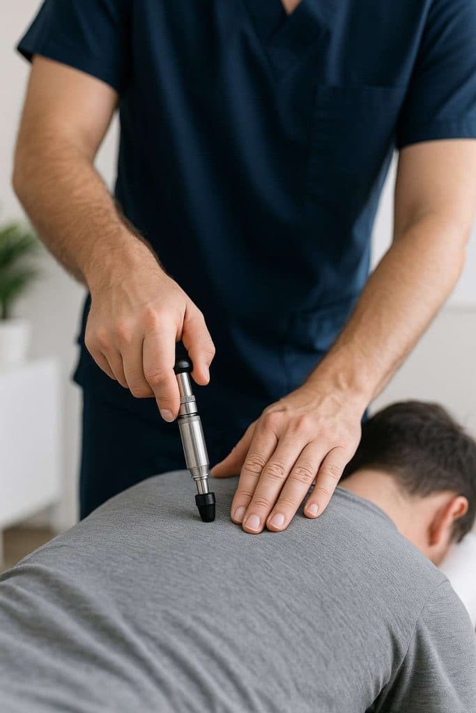 Chiropractic Adjustment in Progress
