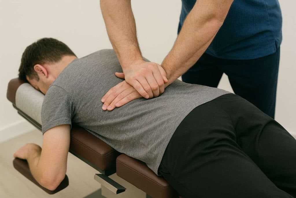 Chiropractic Adjustment in Progress