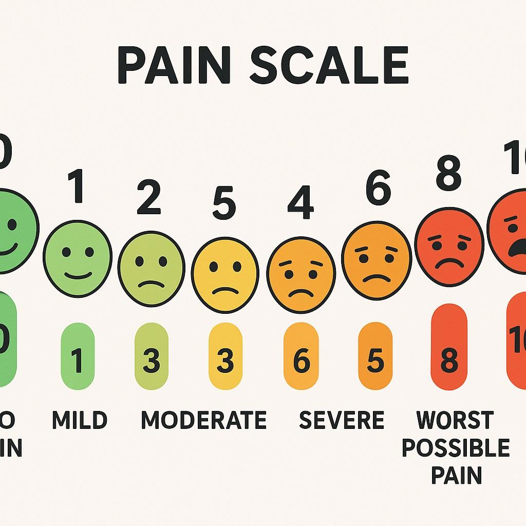pain scale Emoticons in chironic back pain Beaumont