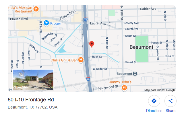 car accident cares google map location screenshot