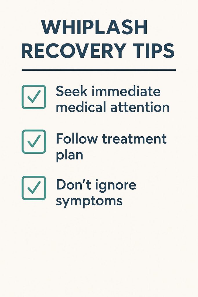 whiplash recovery tips