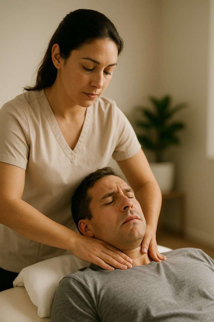 Neck massage therapy after car accident Beaumont TX