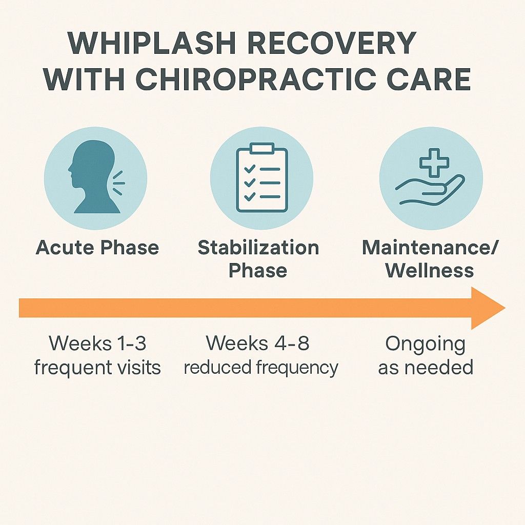Treatment timeline graphic showing typical progression