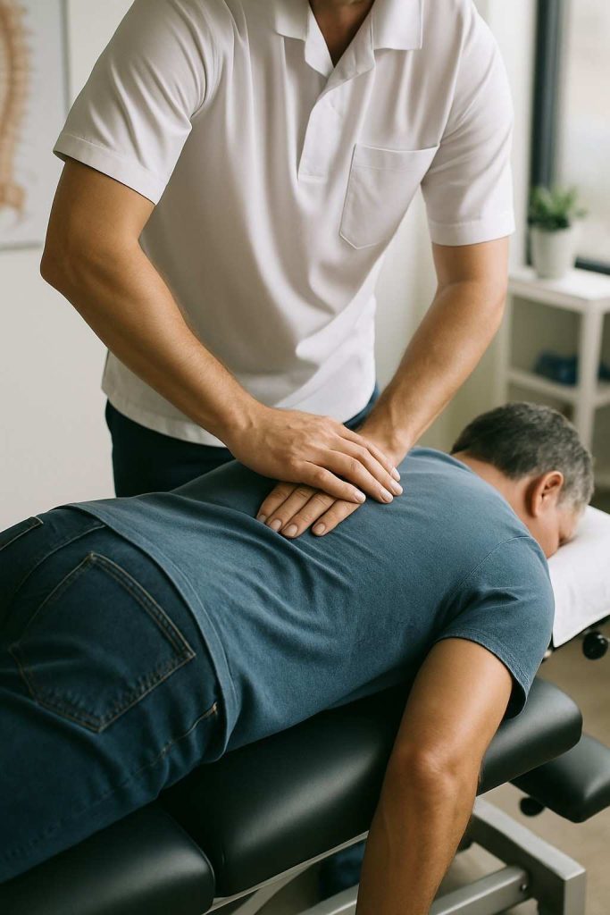 Image of Chiropractor Performing Adjustment