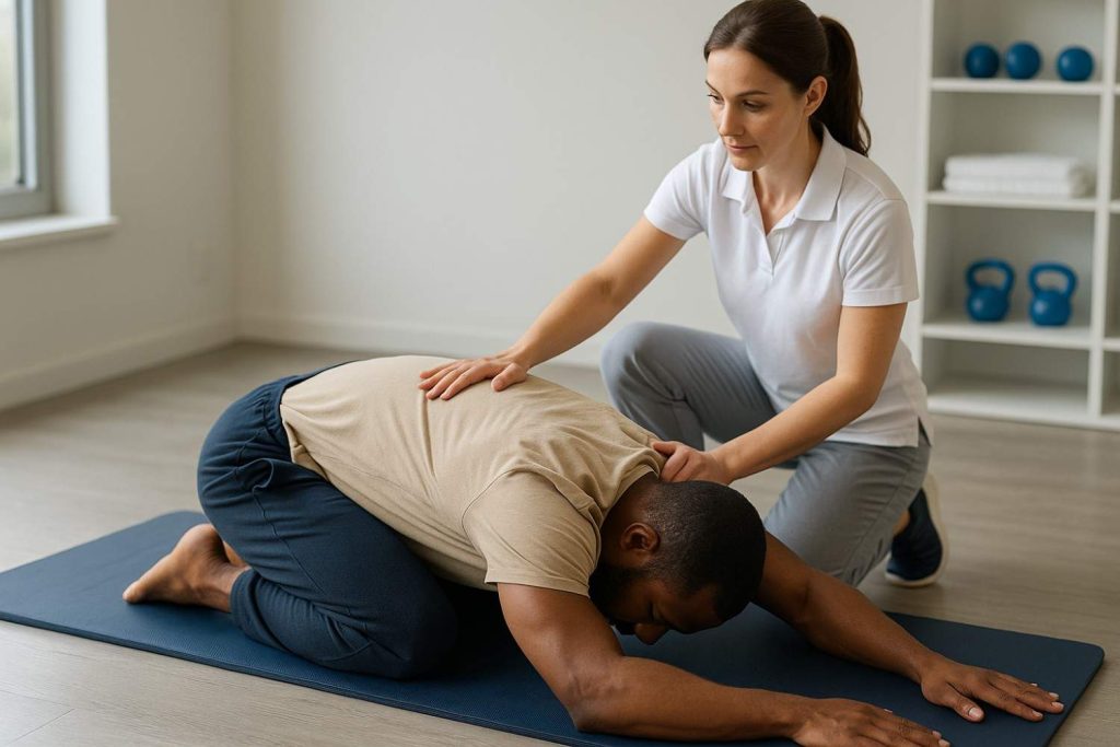 Stretching Session with Therapist Guidance