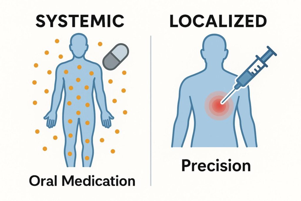 Systemic vs Localized Pain Relief