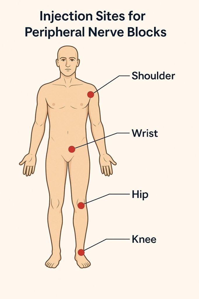 Injection Sites for Nerve Blocks