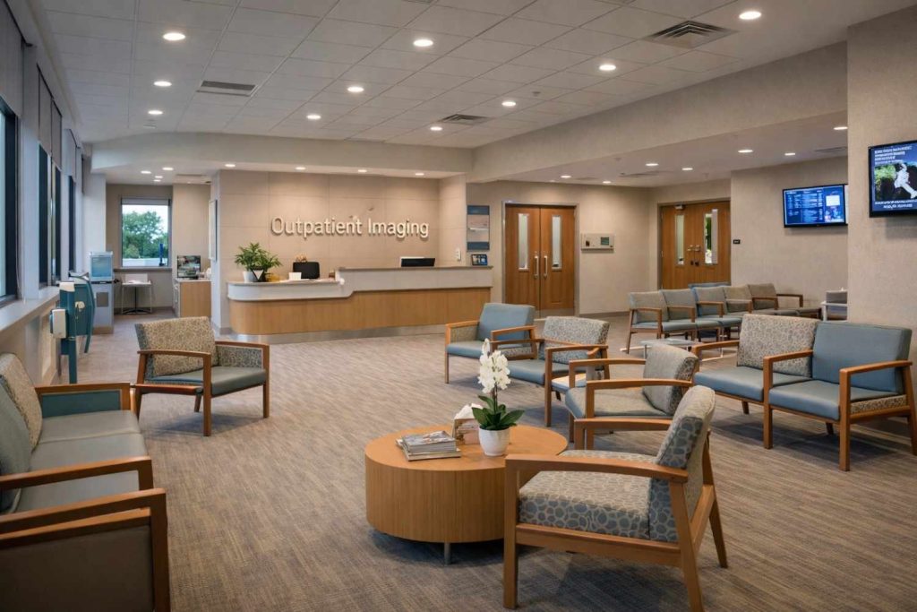 Modern outpatient imaging centre interior in Beaumont TX