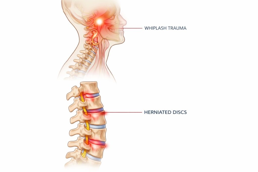 Spinal compression and whiplash injuries common in truck driver accidents in Beaumont TX